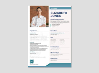 Modern Resume Template in Ai, INDD, IDML & EPS